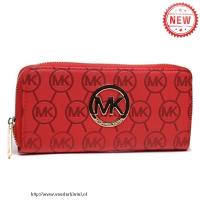 michael kors jet set continental logo groot rood portefeuilles Handtas Classic kinbt344